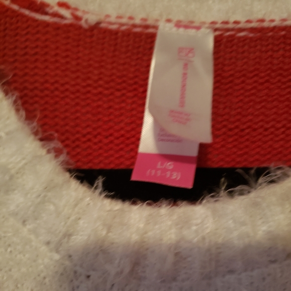 Juniors No Boundries Mrs Claus Sweater Dress Large - Picture 4 of 6